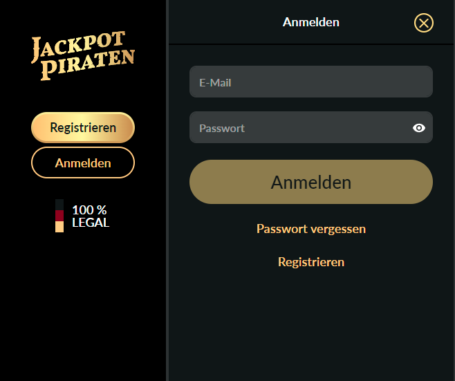 JackpotPiraten Anmeldung